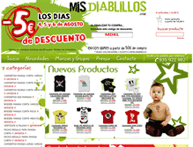 Tablet Screenshot of misdiablillos.com